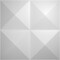 Ekena Millwork Tirana EnduraWall Decorative 3D Wall Panel, White, 11 7/8"W x 11 7/8"H WP12X12TIWH - alternate 1